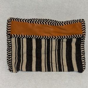 Shiraleah Chicago Boho Naomi Black And Cream Clutch Bag